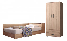 Set Bed Prista + wardrobe Eron XS thumb