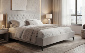 Upholstered double bed for mattress 160/200 Daliya thumb