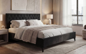 Upholstered double bed for mattress 160/200 Daliya thumb