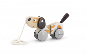 Wooden pull-along toy thumb