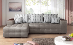 Extendable corner sofa with shelf armrest Melvin S thumb