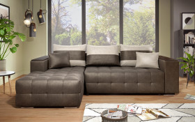 Extendable corner sofa with shelf armrest Melvin S thumb