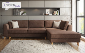 Extendable corner sofa Bologna thumb