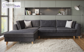 Extendable corner sofa Bologna thumb