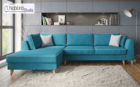 Extendable corner sofa Bologna thumb