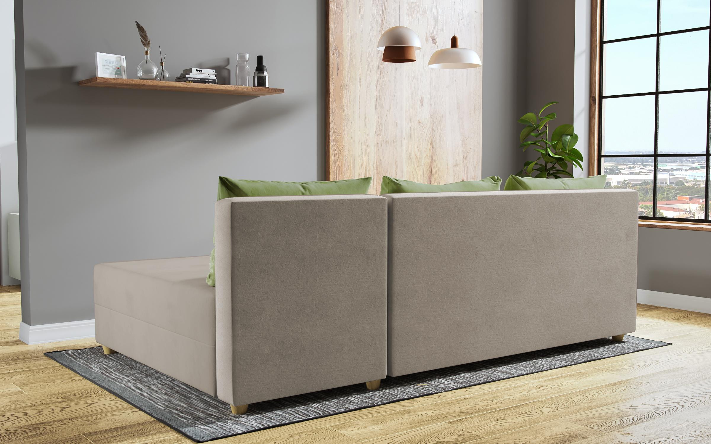 Extendable corner sofa Dafini thumb