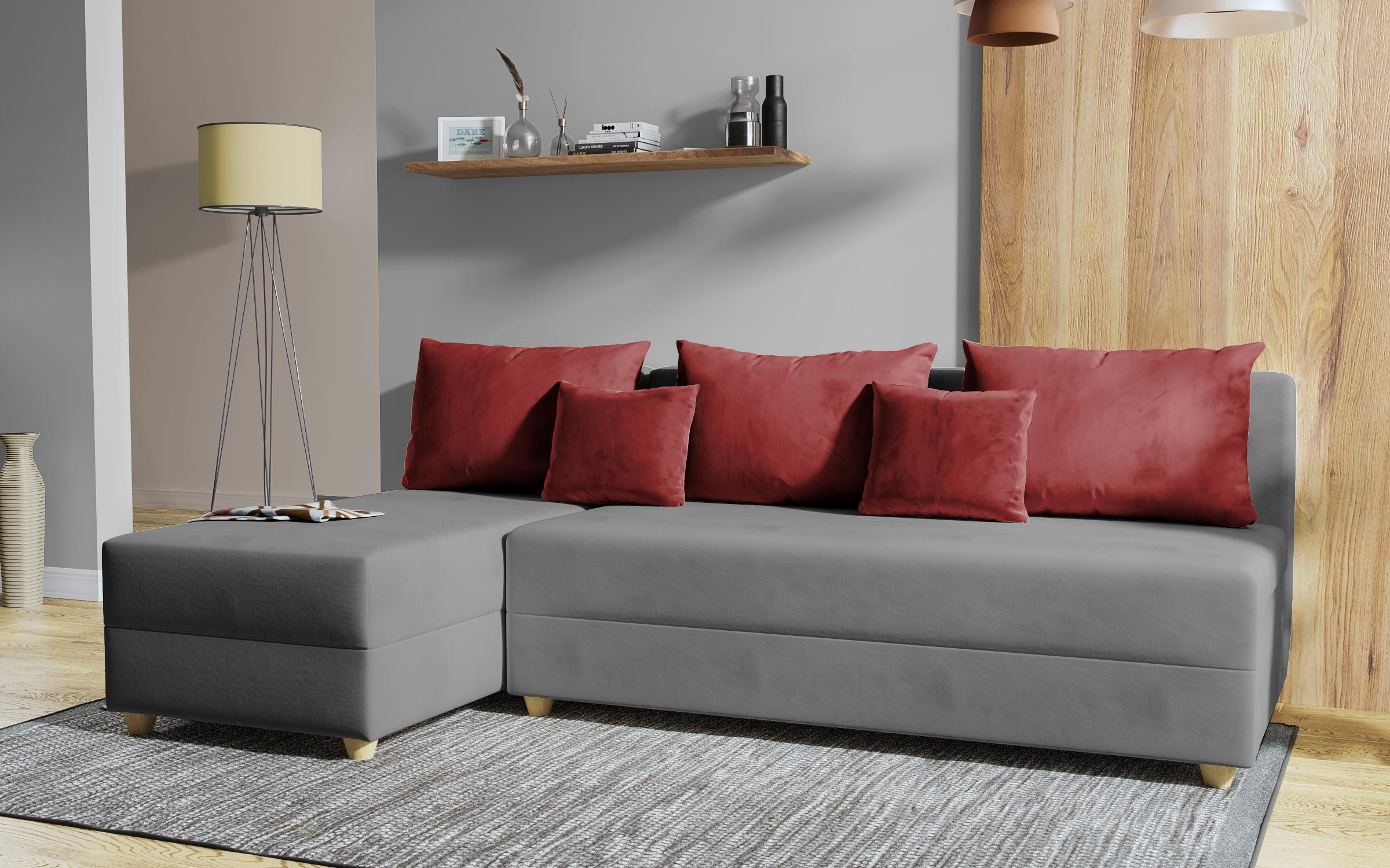 Extendable corner sofa Dafini thumb