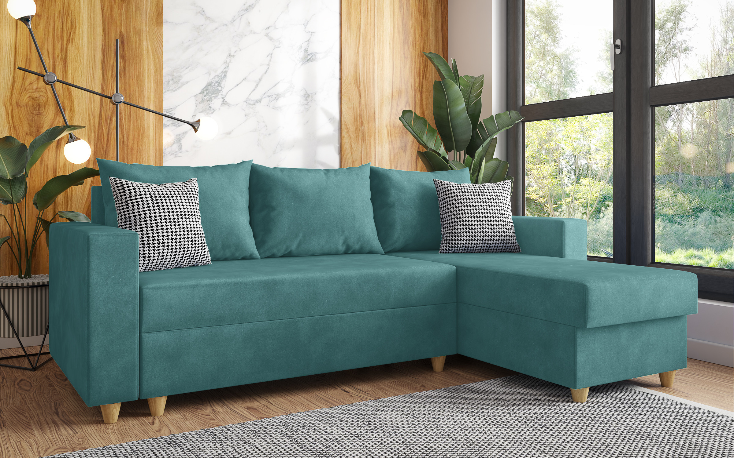 Extendable corner sofa Fabiola thumb
