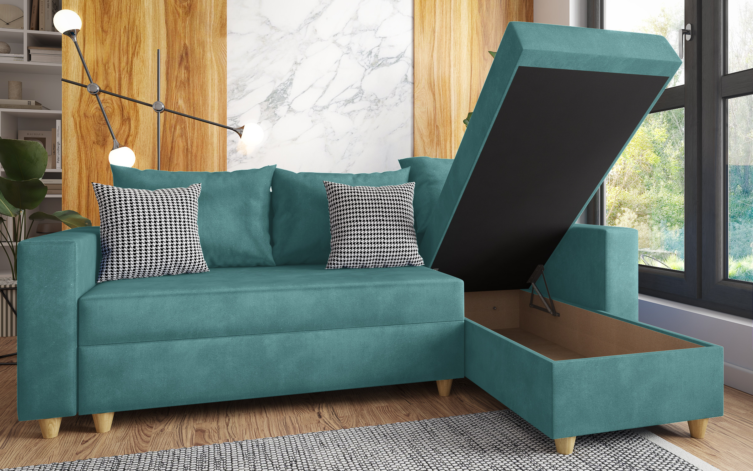 Extendable corner sofa Fabiola thumb