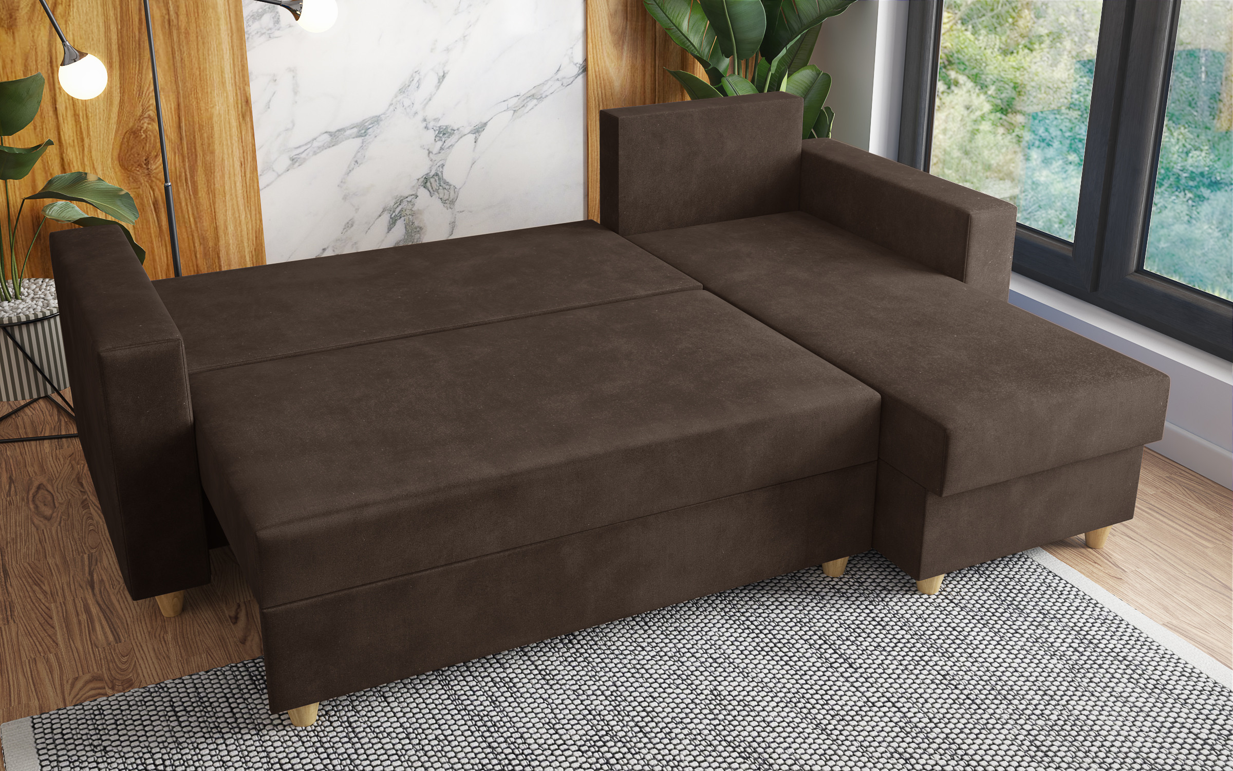 Extendable corner sofa Fabiola thumb