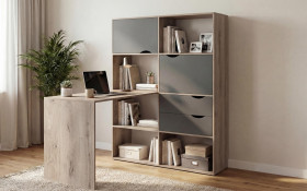 Desk with shelf unit Elix thumb