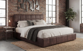 Upholstered double bed for mattress 160/200 Kalina thumb