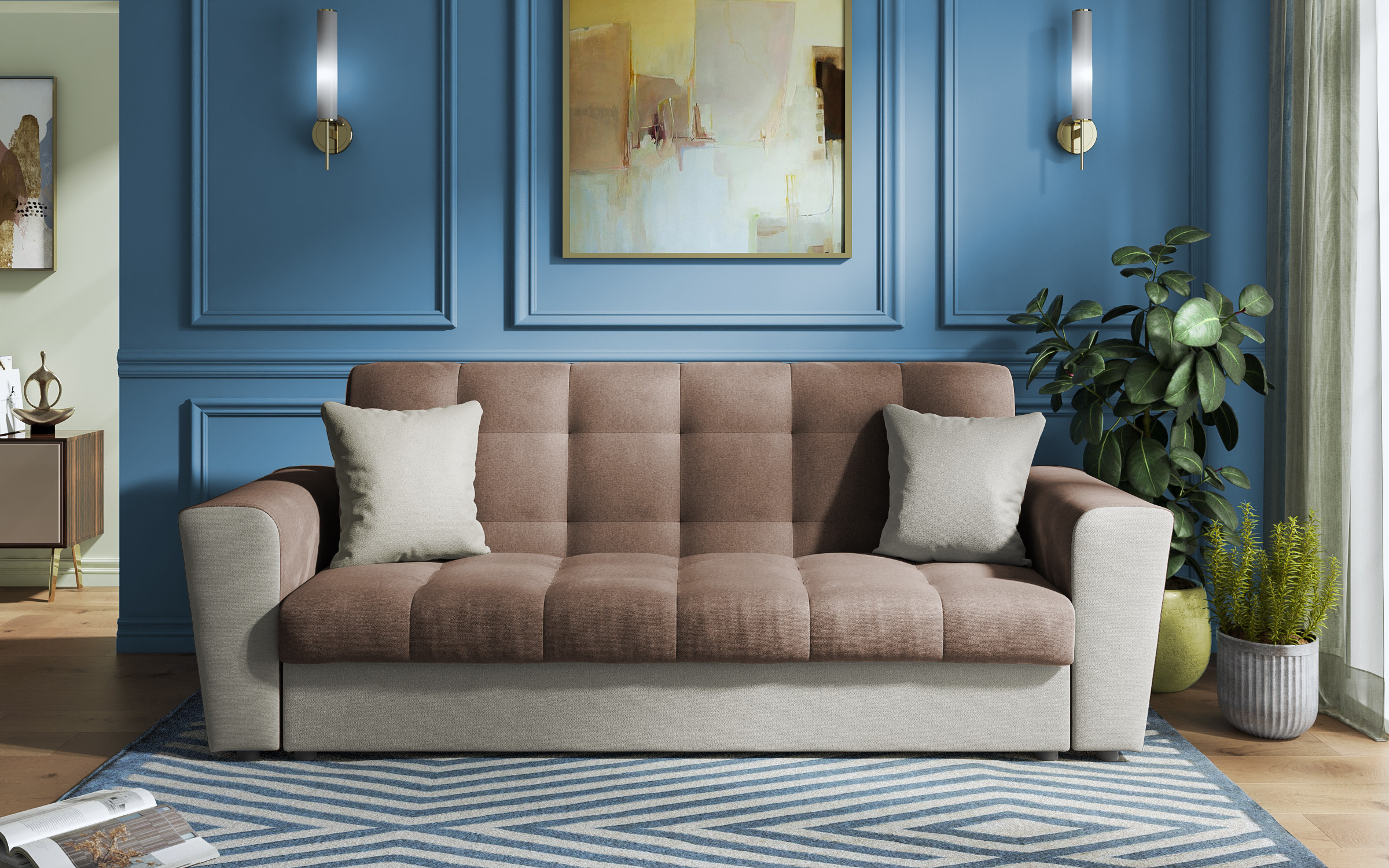 Extendable three-seater sofa Miravel thumb