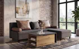 Set Extendable corner sofa Delano Prime + coffee table Karuzo thumb