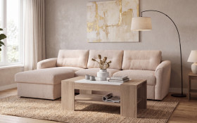 Set Extendable corner sofa Dorian + coffee table Sima thumb