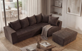 Extendable corner sofa + ottoman Londo thumb