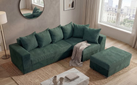 Extendable corner sofa + ottoman Londo thumb