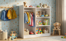 Children's open wardrobe Mody thumb