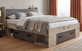 Double bed with storage chest 160/200 Mondy thumb