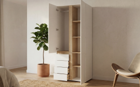 Double-winged wardrobe with drawers Omonia M 1 thumb