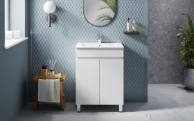 PVC bathroom base cabinet with sink ICP5981 thumb