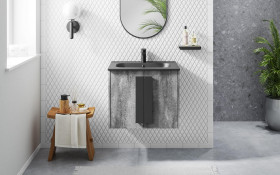 PVC bathroom cabinet with sink ICP6451-4BL thumb