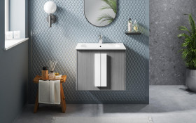 PVC bathroom cabinet with sink ICP6451-2 thumb