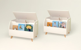 Set of 2 children's cabinet-shelves Parker thumb