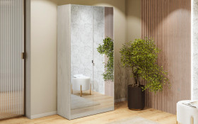 Double-winged wardrobe with mirror Ketty 2 thumb