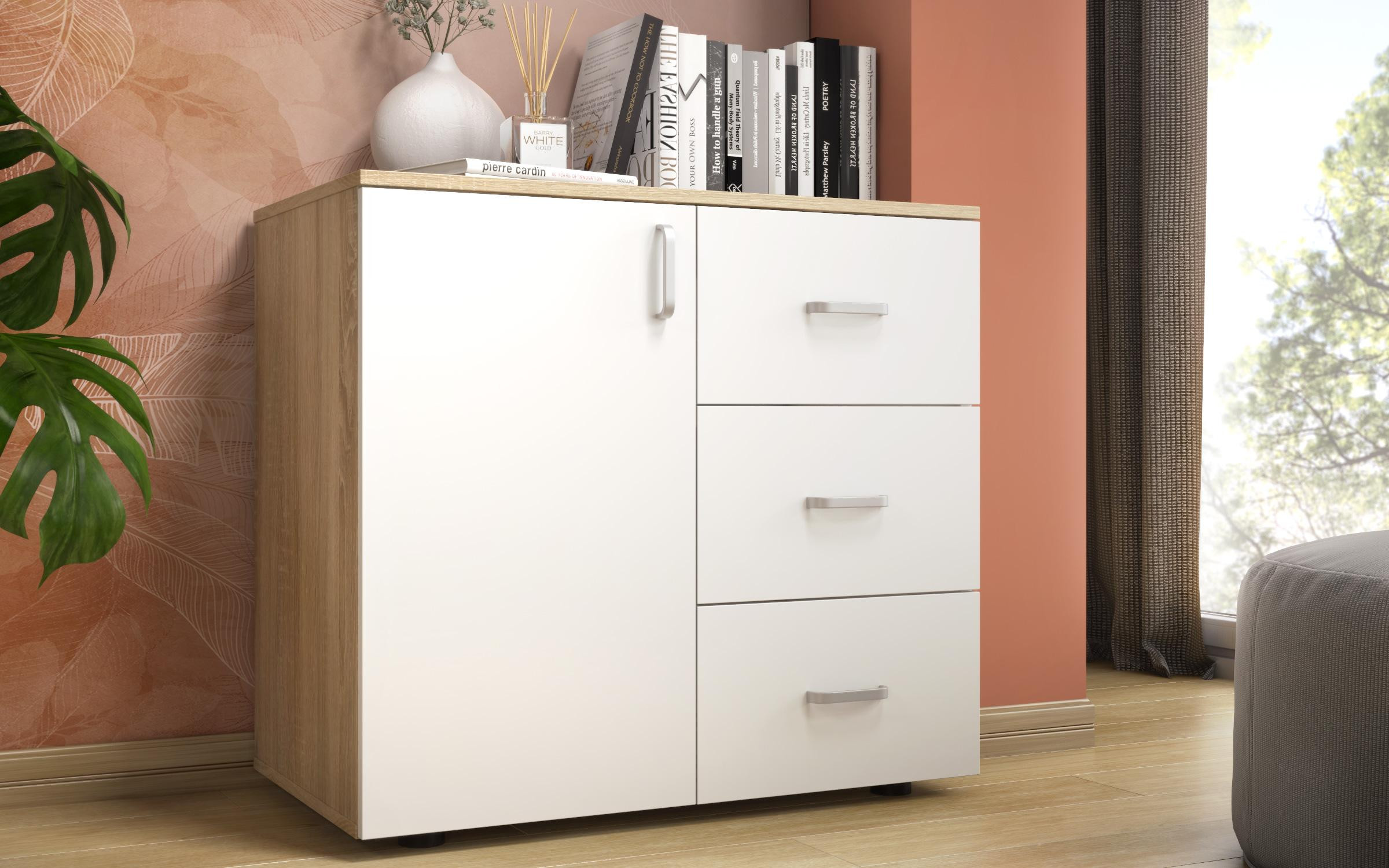 Dresser Alaska M027 with a door + 3 drawers thumb