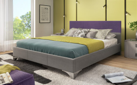 Leather double bed Betina for two-sided mattress 160/200 thumb