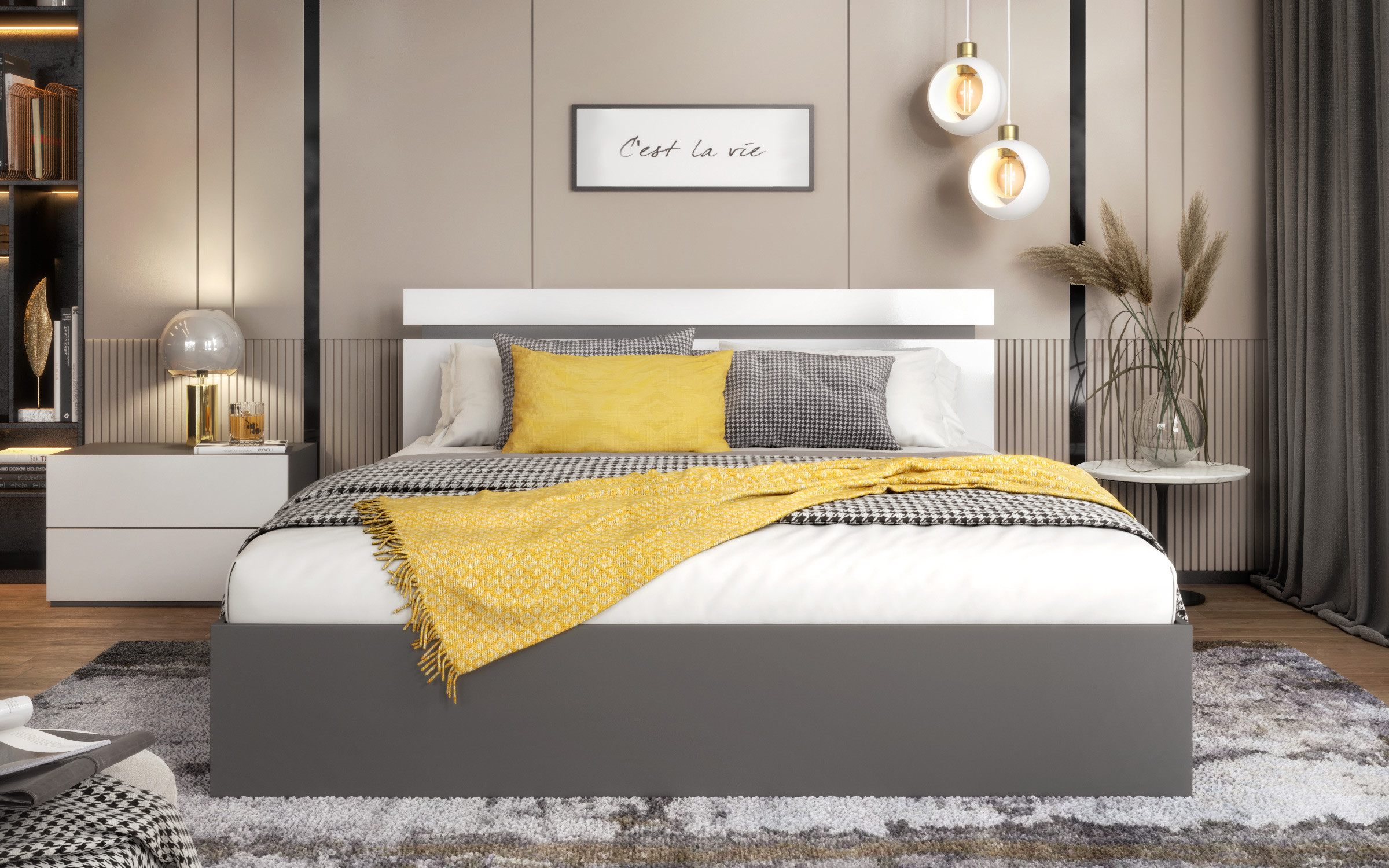 Double bed for mattress 160/200 Raya thumb