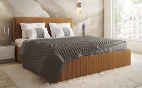 Upholstered double bed for mattress 140/200 Elite thumb