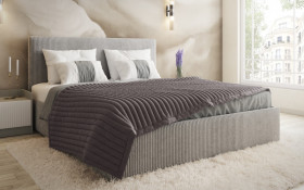 Upholstered double bed for mattress 140/200 Elite thumb
