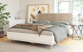 Upholstered double bed for mattress 160/200 Sense thumb