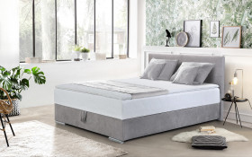 Double bed Box Spring + mattress topper 140/200 Vindy thumb