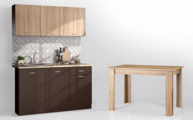 Kitchen with included thermo countertop + dining table Kitchen Lora 5 + dining table thumb