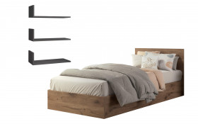 Set Bed Easy Fresh + bookcase Artena thumb