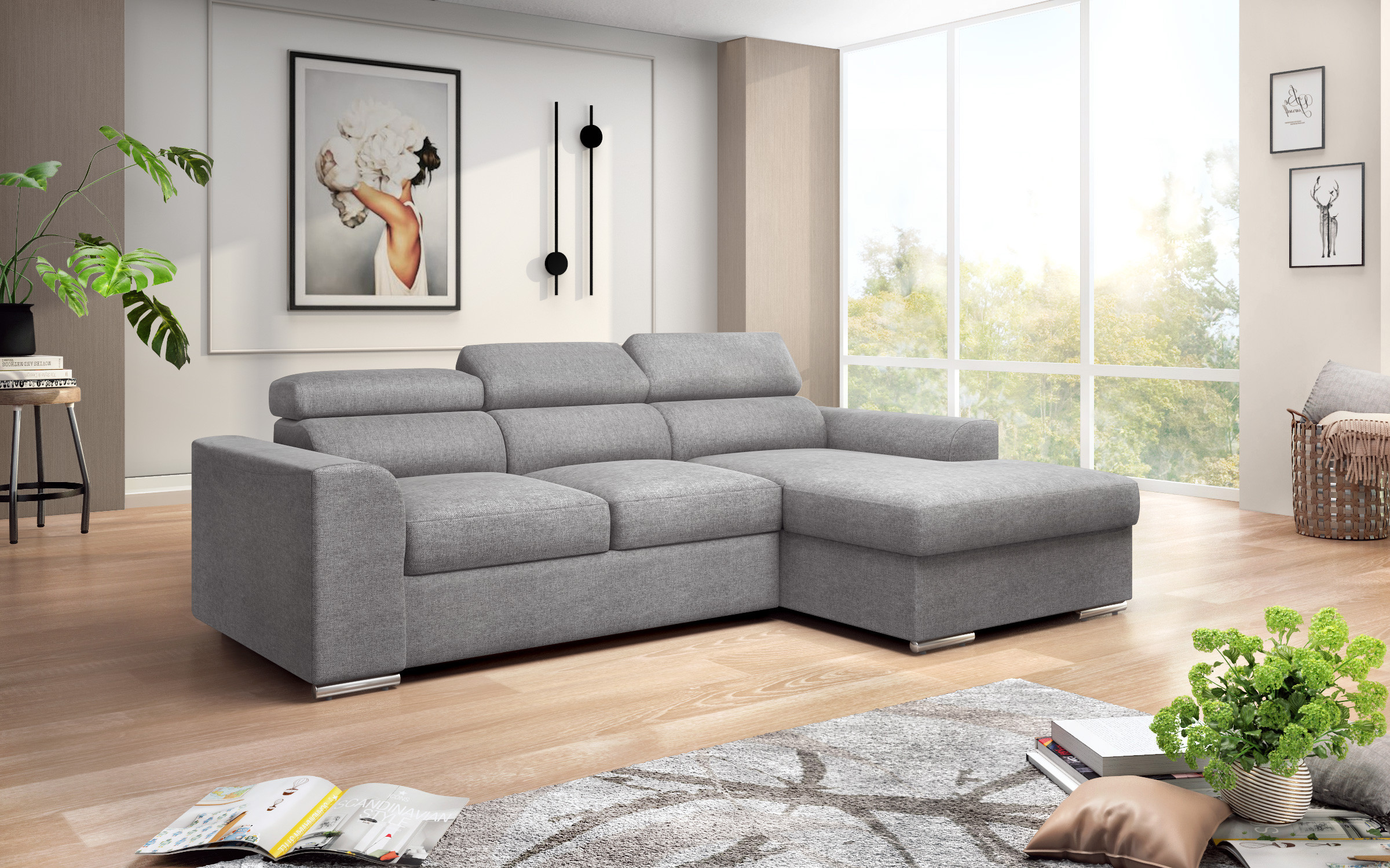 Extendable corner sofa Morgan thumb
