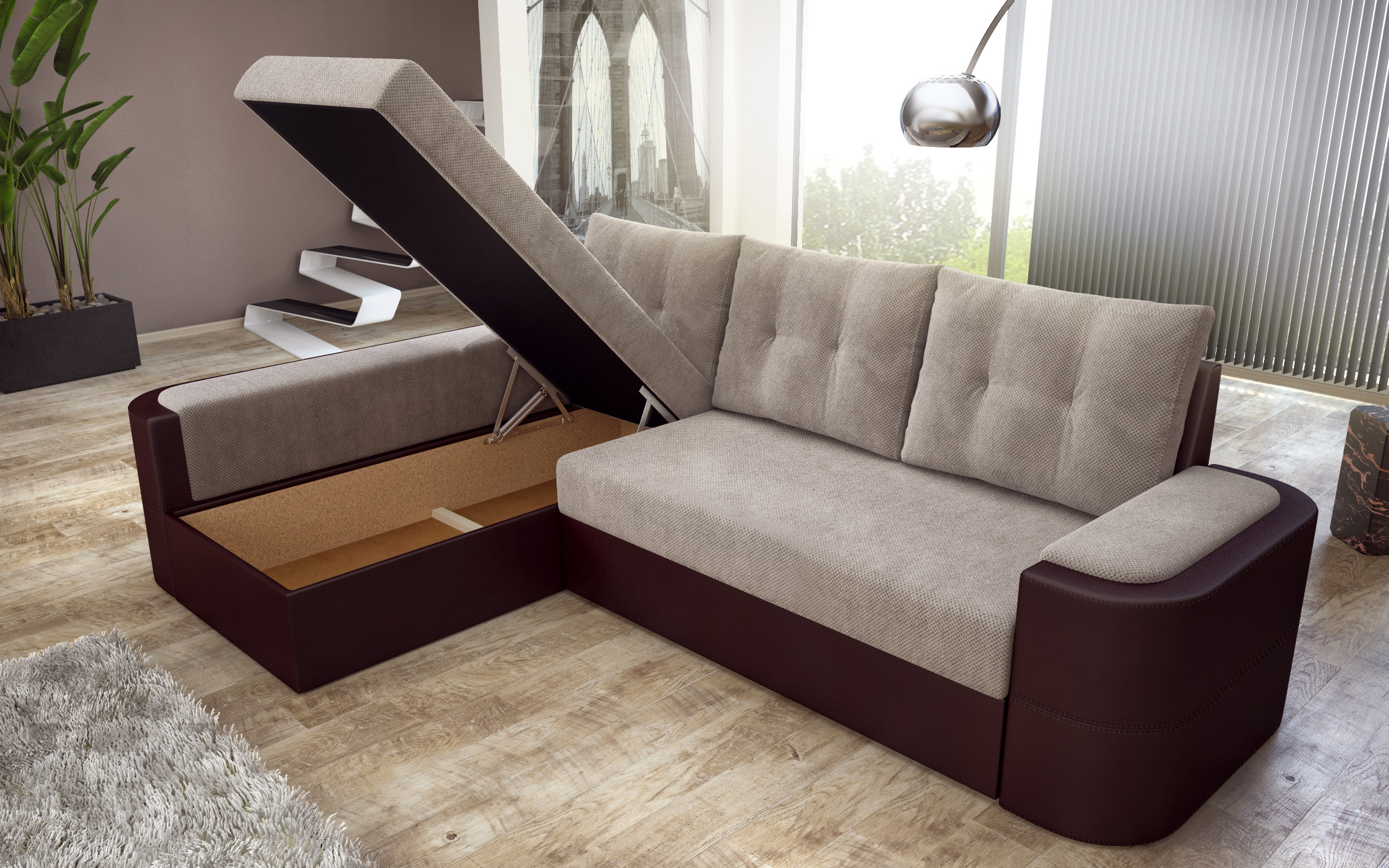 Extendable corner sofa Madeira thumb