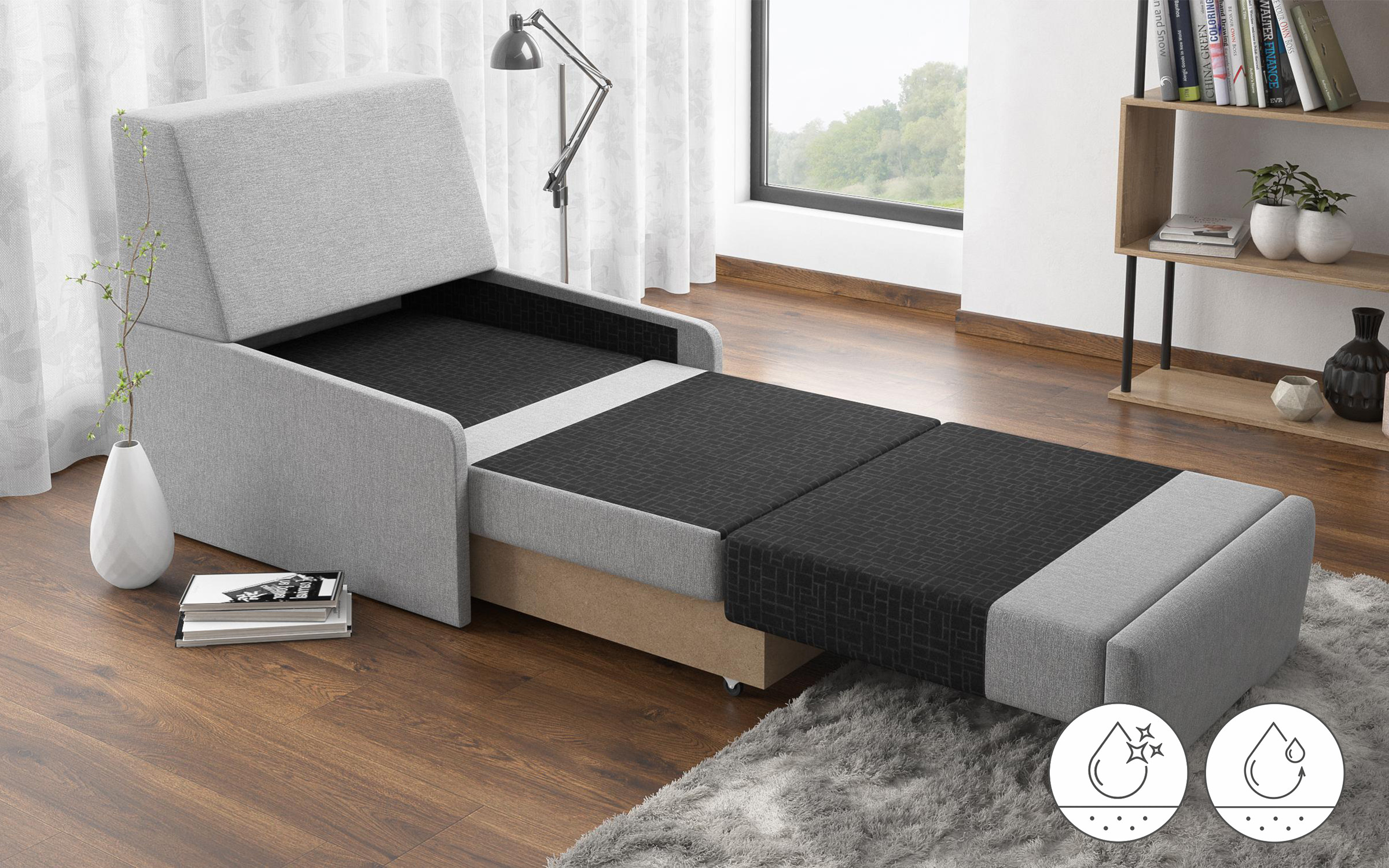 Extendable armchair Torino thumb
