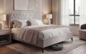 Upholstered double bed for mattress 160/200 Daliya thumb