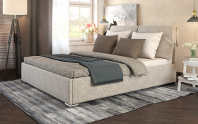 Upholstered double bed for mattress 160/200 Fiera thumb