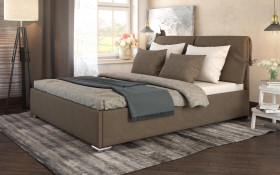 Upholstered double bed for mattress 160/200 Fiera thumb
