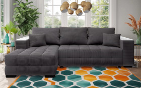 Extendable corner sofa with shelf armrest Melvin Spring S thumb