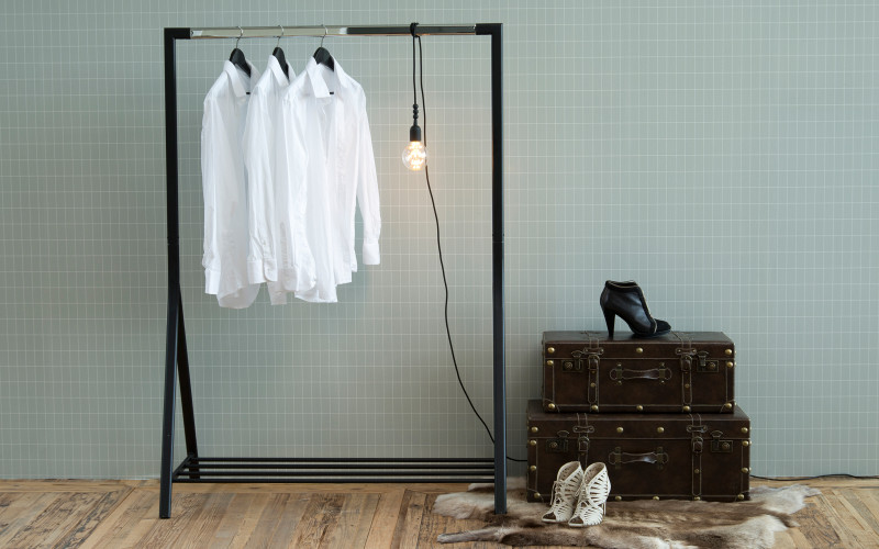 Coat rack Brent, black  1