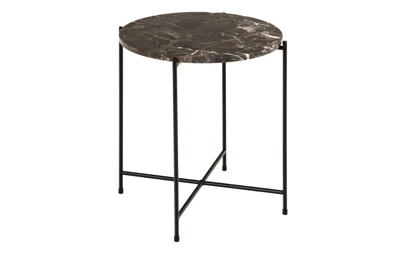 Side table Avila A, brown marble  1