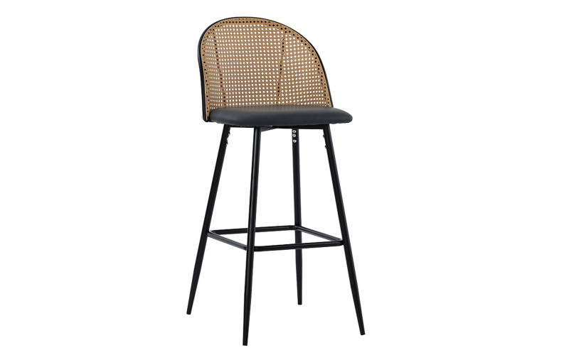 Bar chair Case, black + natural  1