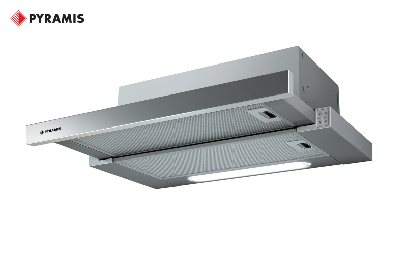 Extractor hood Pyramis sliding 60 cm, inox  1