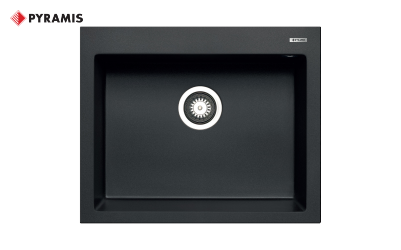 Granite sink PYRAMIS ISTROS, carbon  1